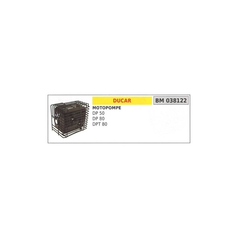 DUCAR Schalldämpfer DP 50 80 DPT 80 Motorpumpe 038122