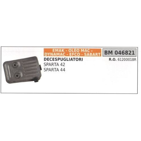 Silenciador EMAK desbrozadora SPARTA 42 44 046821 | Newgardenstore.eu