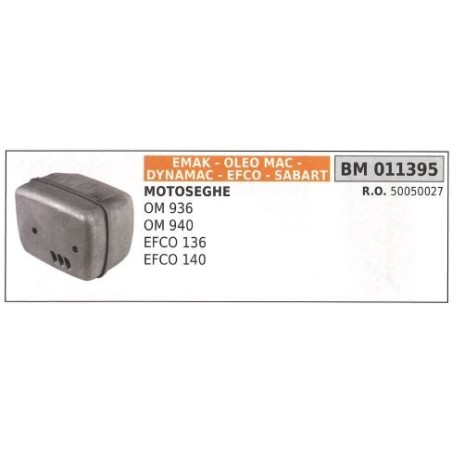 EMAK muffler for OM 936 940 chainsaw EFCO 136 140 011395 | Newgardenstore.eu
