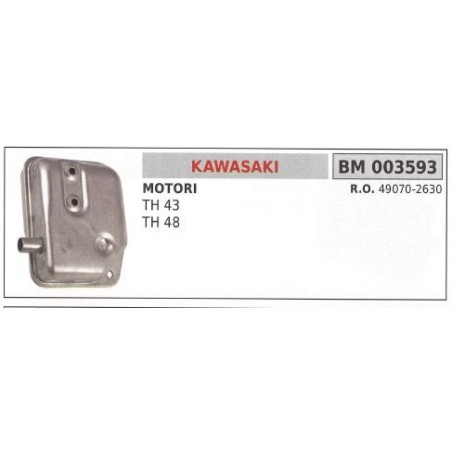 Marmitta KAWASAKI tagliasiepe TH 43 48 003593 | Newgardenstore.eu