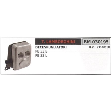 LAMBORGHINI muffler brushcutter PB 33B 33L 030195 | Newgardenstore.eu