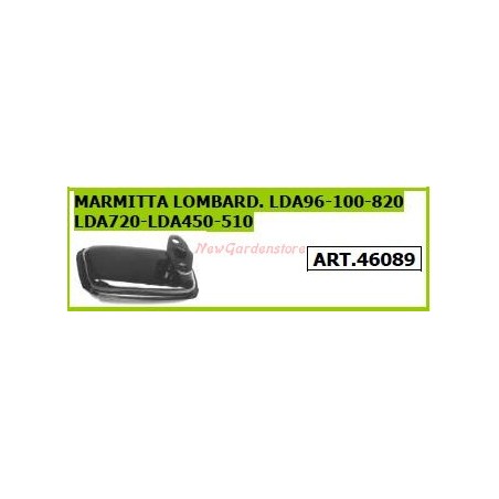 LOMBARDINI muffler for walking tractor rotary cultivator LDA96 100 820 46089 | Newgardenstore.eu