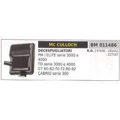 Silencieux MC CULLOCH débroussailleuse PM ELITE 3000 SERIES 4000 011486 | Newgardenstore.eu