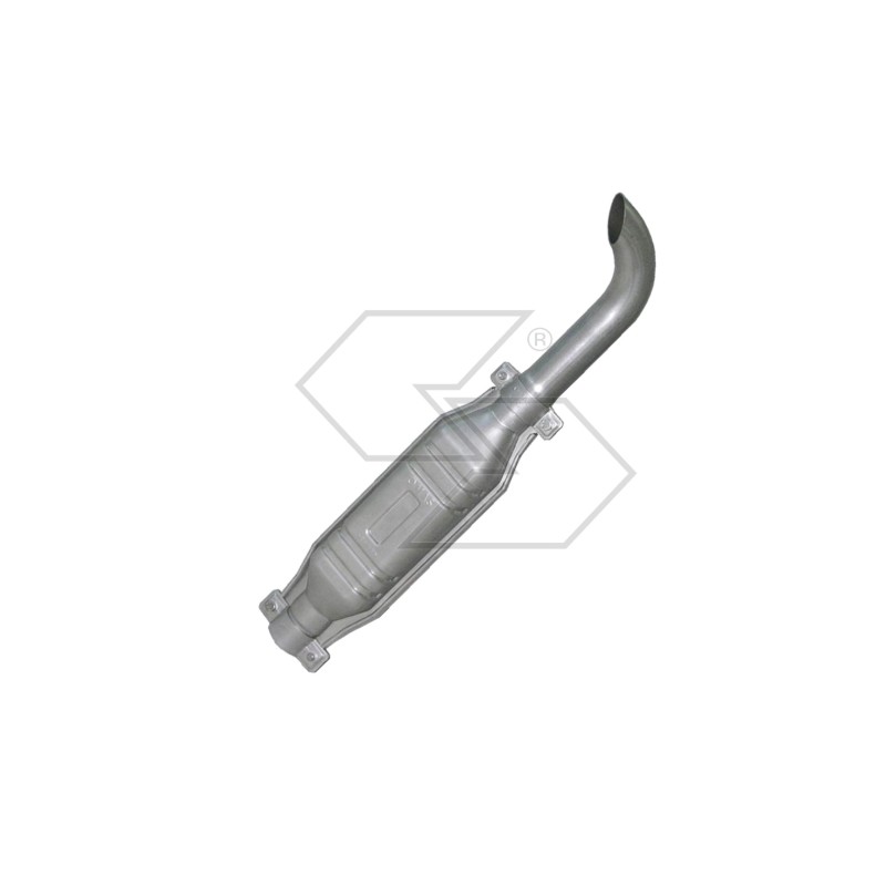 Small curved pipe mini muffler for farm tractor code A10809
