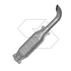 Small curved pipe mini muffler for farm tractor FIAT NEW HOLLAND 30-40 | Newgardenstore.eu