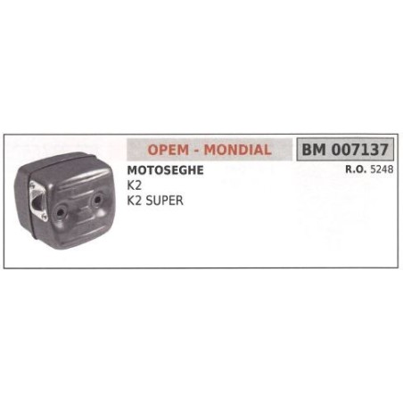 OPEM muffler K2 chainsaw K2 SUPER 007137 | Newgardenstore.eu