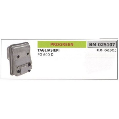 PROGREEN silencieux d'échappement PG 600D 025107 | Newgardenstore.eu