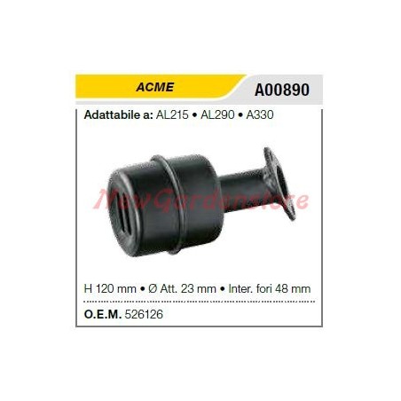 ACME muffler for AL215 290 330 chain saw A00890 | Newgardenstore.eu