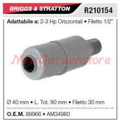 Silenciador B&S para cortacéspedes de 2-3CV horizontal R210154