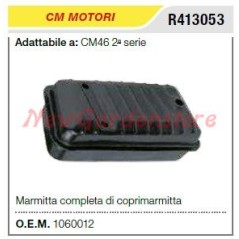 Marmitta silenziatore CMMOTORI motopompa CM46 2°serie R413053 | Newgardenstore.eu