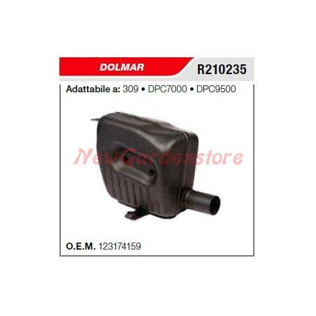 DOLMAR silenciador silenciador motosierra 309 DPC7000 DPC9500 R210235 | Newgardenstore.eu