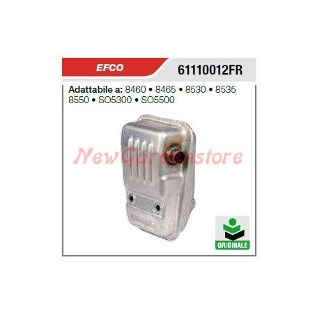 Silenciador EFCO motosierra EFCO 8460 8465 8530 8535 8550 61110012FR | Newgardenstore.eu