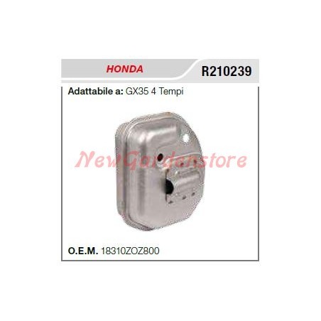 HONDA silenciador silenciador desbrozadora GX35 4-STROKE R210239 | Newgardenstore.eu