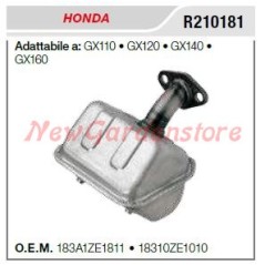 HONDA muffler muffler motor cultivator GX 110 120 140 160 R210181 | Newgardenstore.eu