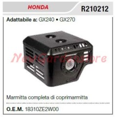 HONDA Schalldämpfer Schalldämpfer Motorgrubber GX 240 270 R210212 | Newgardenstore.eu