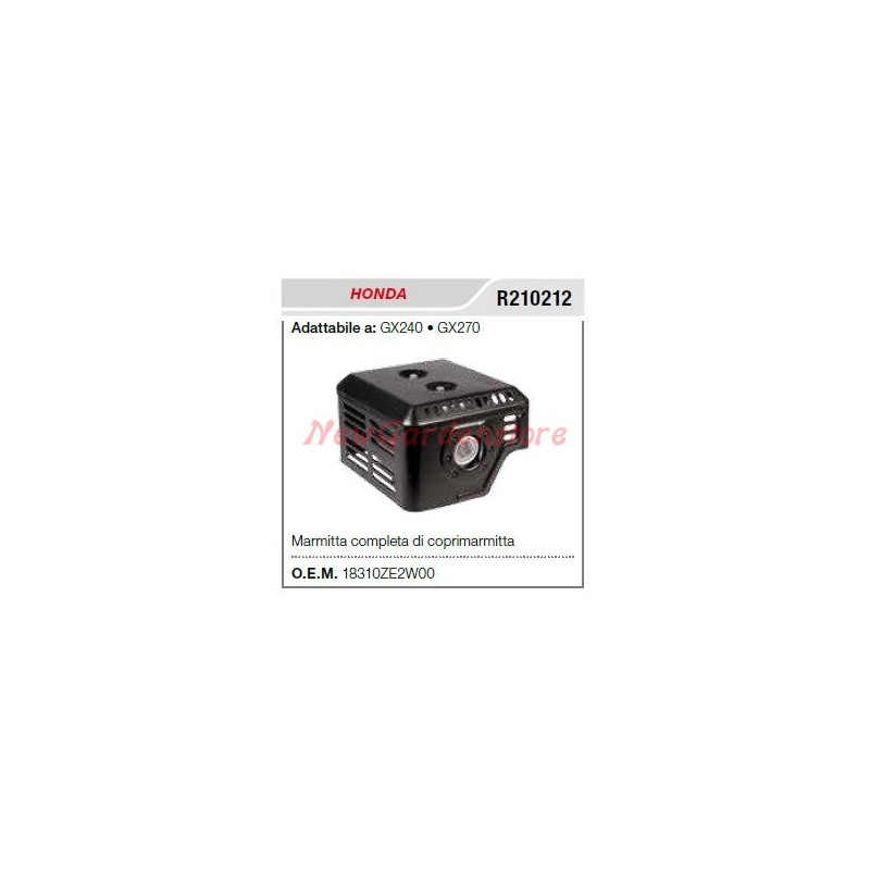 HONDA muffler muffler motor cultivator GX 240 270 R210212