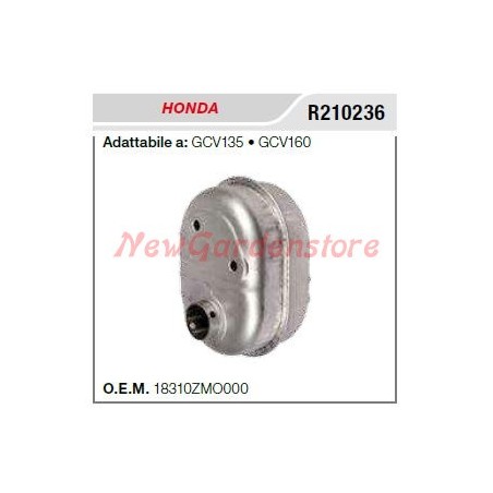 HONDA muffler muffler motorhoe GCV135 160 R210236 | Newgardenstore.eu