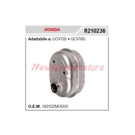 Silenciador HONDA motoazada GCV135 160 R210236 | Newgardenstore.eu