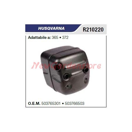 Marmitta silenziatore HUSQVARNA motosega 365 372 R210220 | Newgardenstore.eu