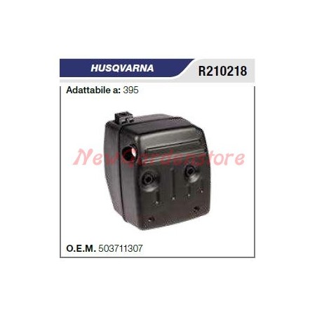 Marmitta silenziatore HUSQVARNA motosega 395 R210218 | Newgardenstore.eu