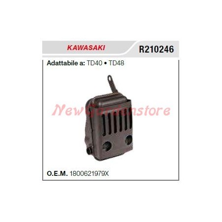 KAWASAKI Schalldämpfer Schalldämpfer Heckenschere TD40 48 R210246 | Newgardenstore.eu