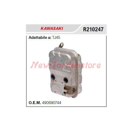 KAWASAKI silenciador silenciador TJ45 R210247 para cortasetos TJ45 | Newgardenstore.eu
