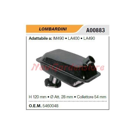 LOMBARDINI silenciador amortiguador motobomba IM490 LA400 490 A00883 | Newgardenstore.eu