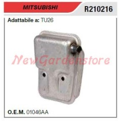 MITSUBISHI muffler muffler TU26 R210216 muffler TU26 R210216 | Newgardenstore.eu