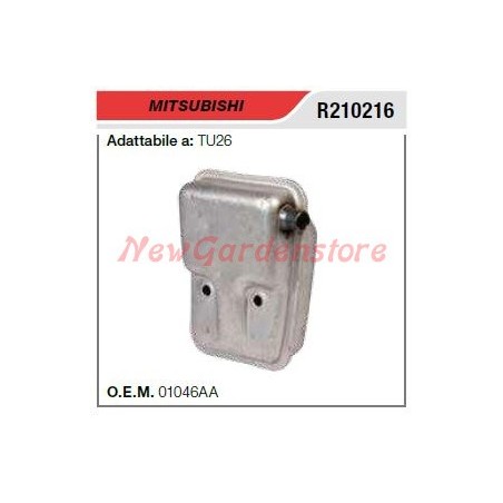 MITSUBISHI muffler muffler TU26 R210216 muffler TU26 R210216 | Newgardenstore.eu