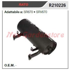 RATO muffler muffler RATO motor cultivator SR670 SRV670 R210226 | Newgardenstore.eu