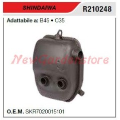 SHINDAIWA silencieux silencieux débroussailleuse B45 C35 R210248 | Newgardenstore.eu