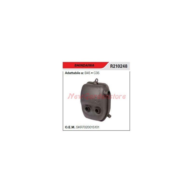 SHINDAIWA silenciador silenciador desbrozadora B45 C35 R210248