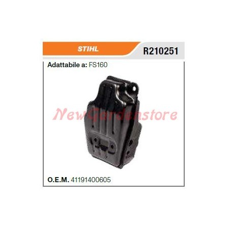 Silenciador STIHL desbrozadora FS160 R210251 | Newgardenstore.eu