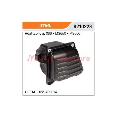 STIHL chainsaw muffler 066 MS650 MS660 R210223 | Newgardenstore.eu