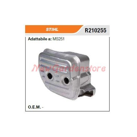 STIHL MS251 chainsaw silencer R210255 | Newgardenstore.eu