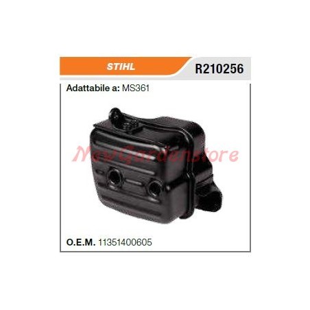 STIHL chainsaw MS361 R210256 muffler silencer | Newgardenstore.eu