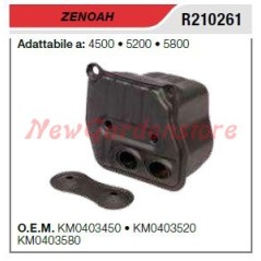 Marmitta silenziatore ZENOAH motosega 4500 5200 5800 R210261