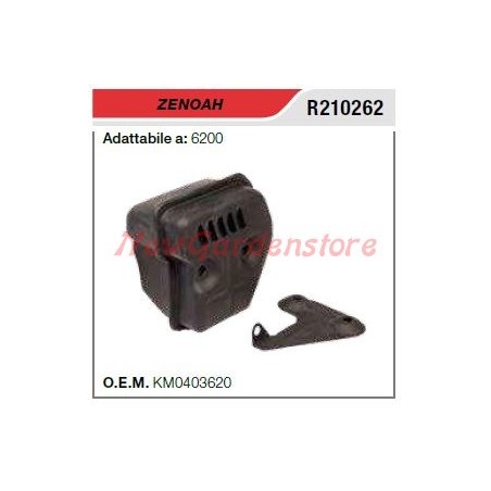 Marmitta silenziatore ZENOAH motosega 6200 R210262 | Newgardenstore.eu