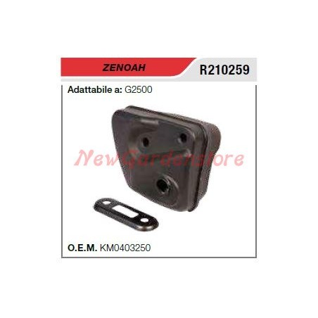 Marmitta silenziatore ZENOAH motosega G2500 R210259 | Newgardenstore.eu