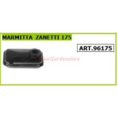 ZANETTI Schalldämpfer für Gehtraktor Kreiselgrubber 175 96175 | Newgardenstore.eu