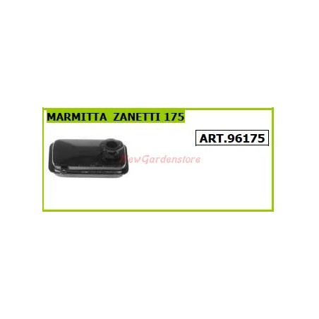 Silenciador ZANETTI para motocultor 175 96175 | Newgardenstore.eu