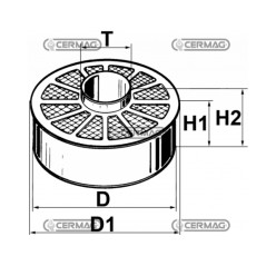 Masa filtrante intercambiable para motor de máquina agrícola LOMBARDINI 5LD 625-3 | Newgardenstore.eu