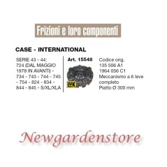 Mécanisme 6 leviers 15548 CASE INTERNATIONAL tracteur 43 série 44 724 734 743 744 | Newgardenstore.eu