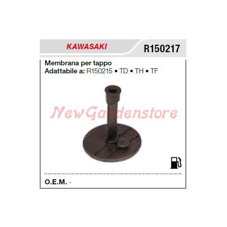 Diaphragme pour bouchon de réservoir KAWASAKI Taille-haie TD TH TF R150217 | Newgardenstore.eu