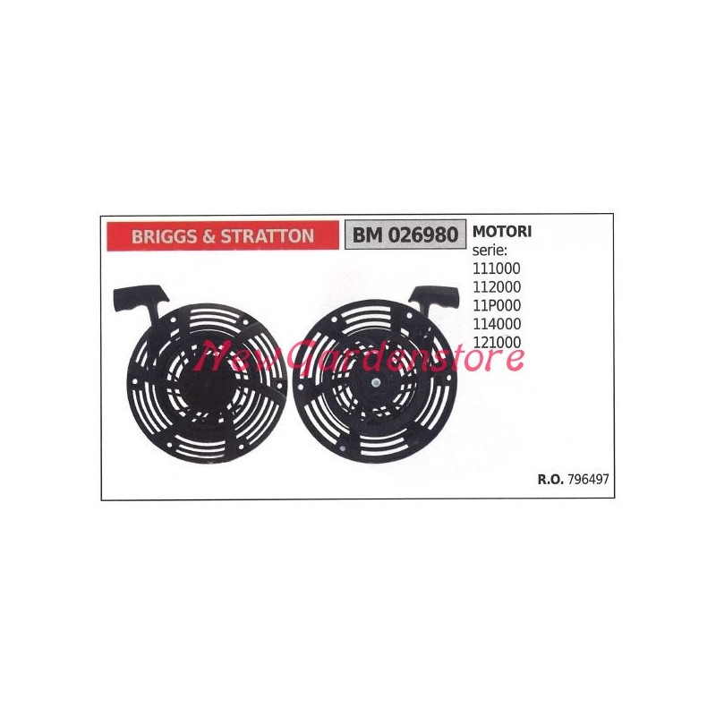 BRIGGS & STRATTON moteur tondeuse tondeuse démarrage 026980