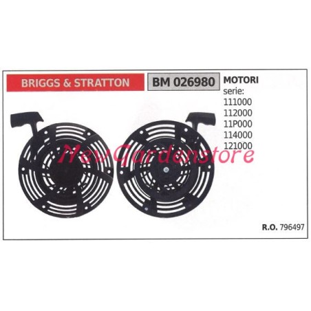 BRIGGS & STRATTON moteur tondeuse tondeuse démarrage 026980 | Newgardenstore.eu