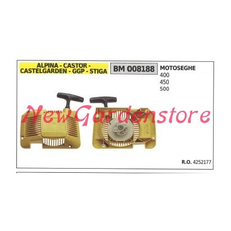 Démarrage du moteur de tronçonneuse CASTELGARDEN 400 450 500 008188 4252177 | Newgardenstore.eu