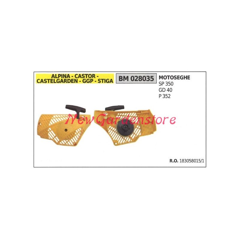 Start CASTELGARDEN engine chainsaw SP350 GD40 P352 028035