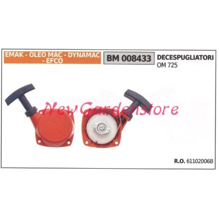 Démarrage de la débroussailleuse EMAK OM 725 moteur 008433 | Newgardenstore.eu