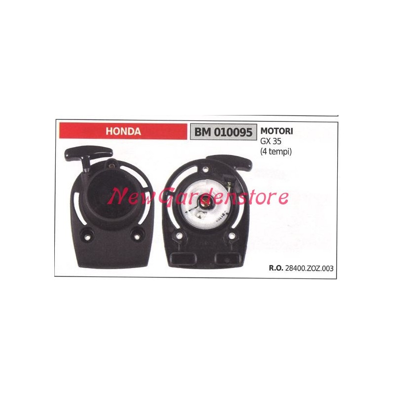 Démarrage de la débroussailleuse HONDA GX 35 moteur 4 temps 010095